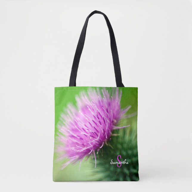 Purple Thistle Tote bag (Front)