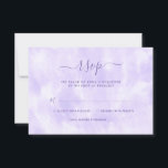 Purple Tie Dye Bat Mitzvah RSVP Card<br><div class="desc">Modern purple tie dye Bat Mitzvah RSVP response card.</div>