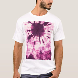 Purple Tie Dye Batik Texture T-Shirt