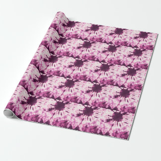 Purple Tie Dye Batik Texture Wrapping Paper