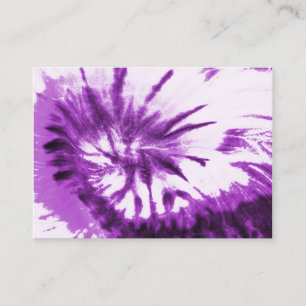 Purple Tie Dye Pattern Business Card
