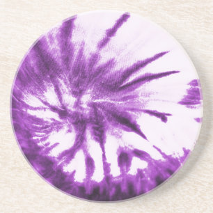 Purple Tie Dye Pattern Coaster