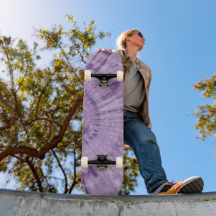 Purple Tie Dye Skateboard