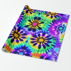 Purple Tie Dye  Wrapping Paper