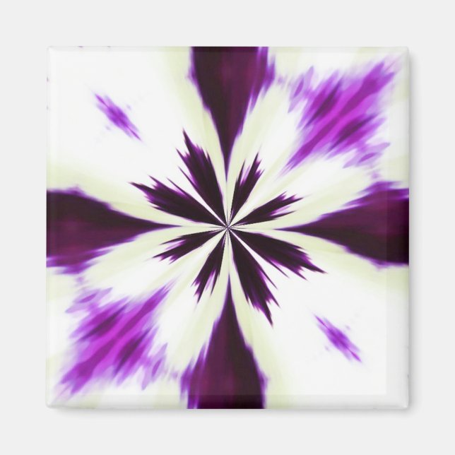 Purple Tie-Dyed Magnet (Front)
