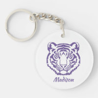 Purple Tiger Mascot School Gift