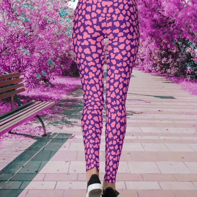 Purple Tiger Print  Leggings (Creator Uploaded)