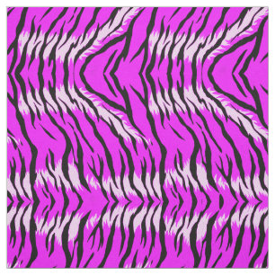 Purple Tiger Skin Pattern Design  Fabric