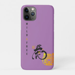 Purple Tiger Wild & Free Chinoiserie Chic Case-Mate iPhone Case