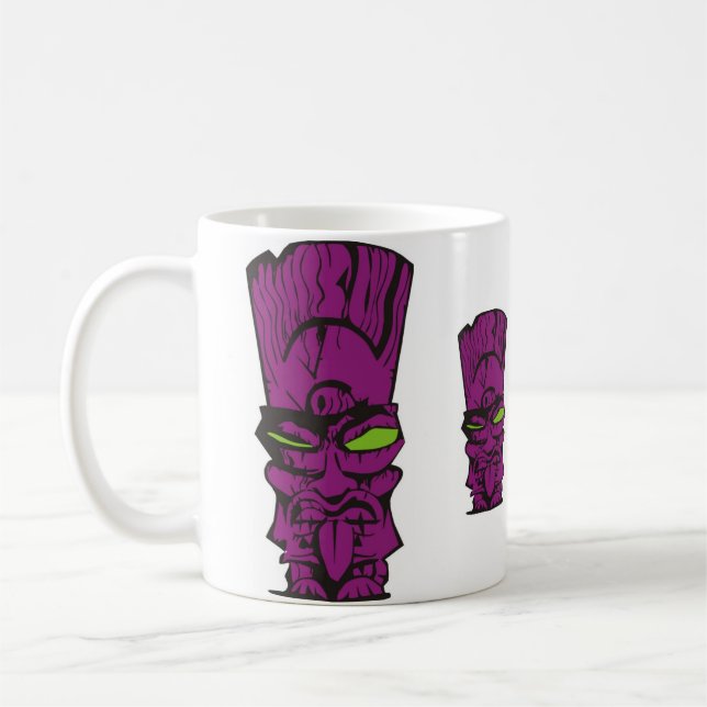 Purple_Tiki_Mug Coffee Mug (Left)