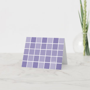 Purple Tile Thank You Card