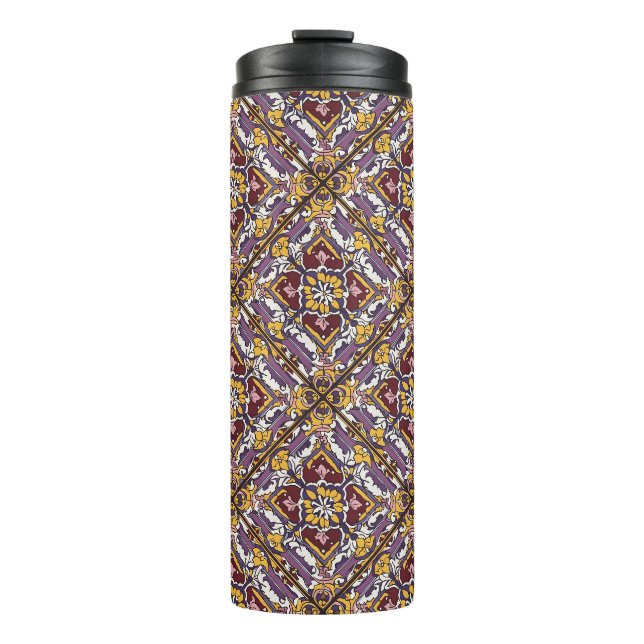 Purple Tile  Thermal Tumbler (Front)