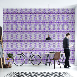 Purple tiles - mosaic, greek style, wallpaper