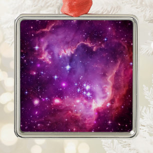Purple Tinted Small Magellanic Cloud Metal Tree Decoration