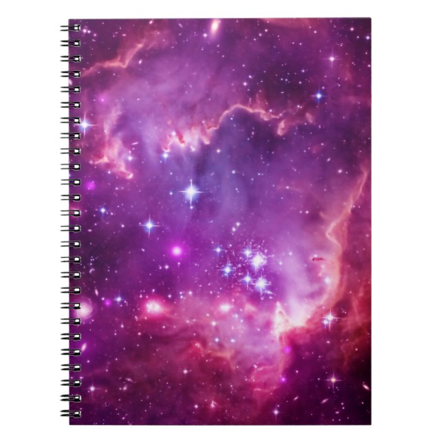 Purple Tinted Small Magellanic Cloud Spiral Notebook (Front)