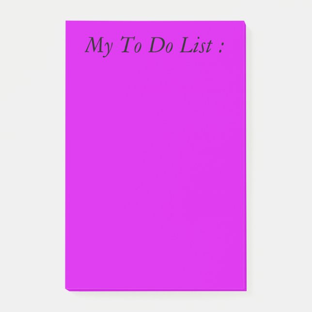 Purple To Do List Post-it Notes (Front)