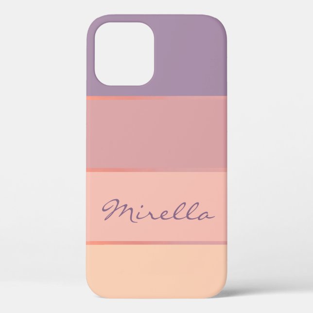 Purple to Yellow Colour Combination Gradient Case-Mate iPhone Case (Back)