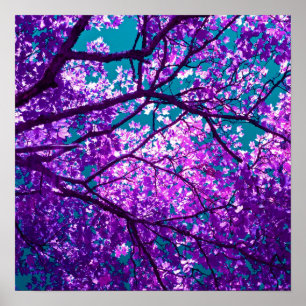Purple tree II Poster