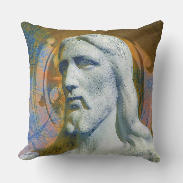 Purple Trees Jumbo Outdoor Pillow (Front)