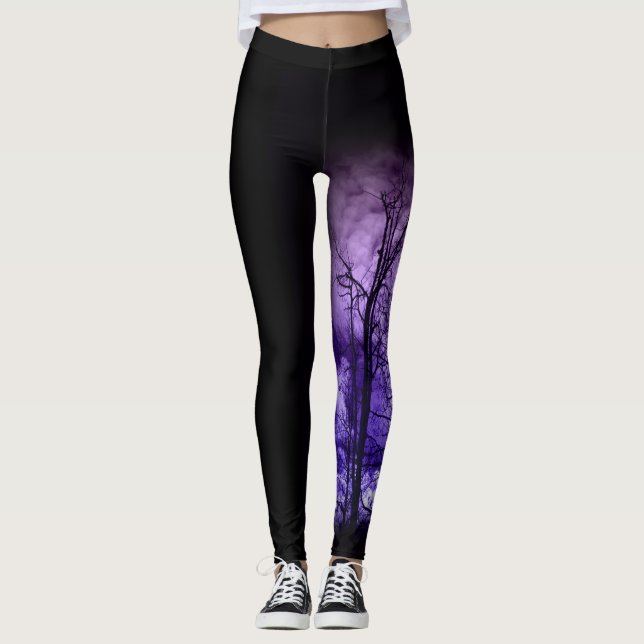 Purple Trees Leggings (Front)