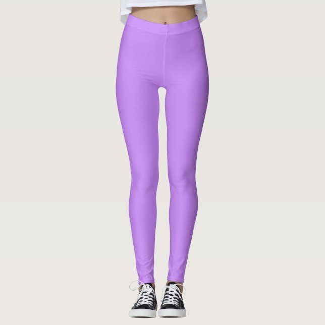 Purple Trendy Popular Yoga Women's Leggings (Front)