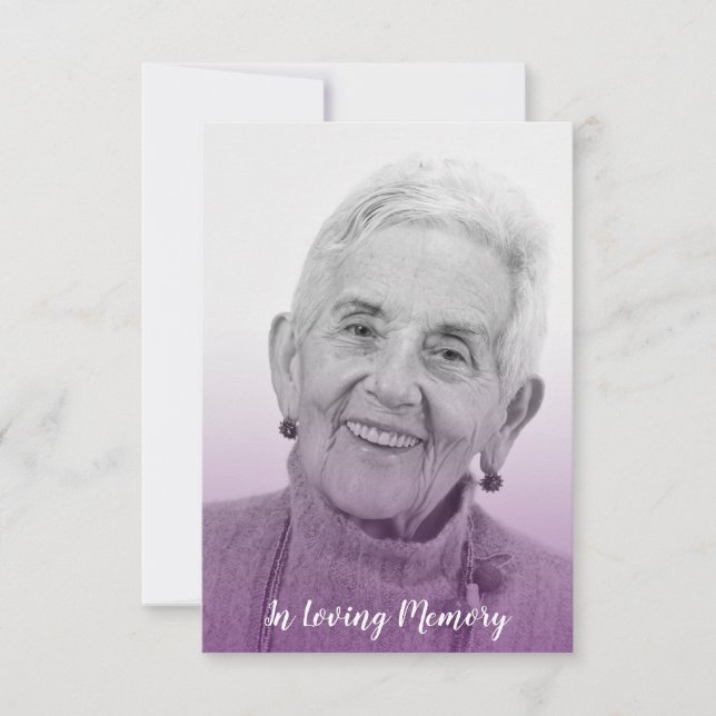 Purple Trendy Transparency Funeral Dear Ones (Front)