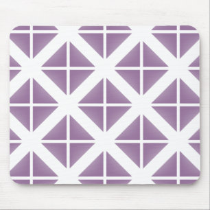Purple Trendy Triangle Pattern Mouse Pad