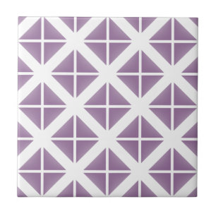Purple Trendy Triangle Pattern Tile