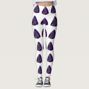 Purple Triangle Pattern Leggings