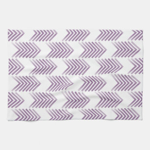 Purple Tribal Arrow Pattern Tea Towel