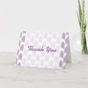 Purple Tribal Arrows Thank You Card