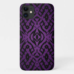 Purple tribal shapes pattern Case-Mate iPhone case