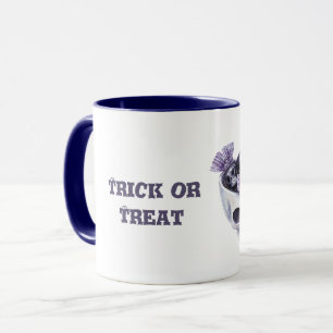 Purple Trick or Treat Bowl Of Skull Candy Mug