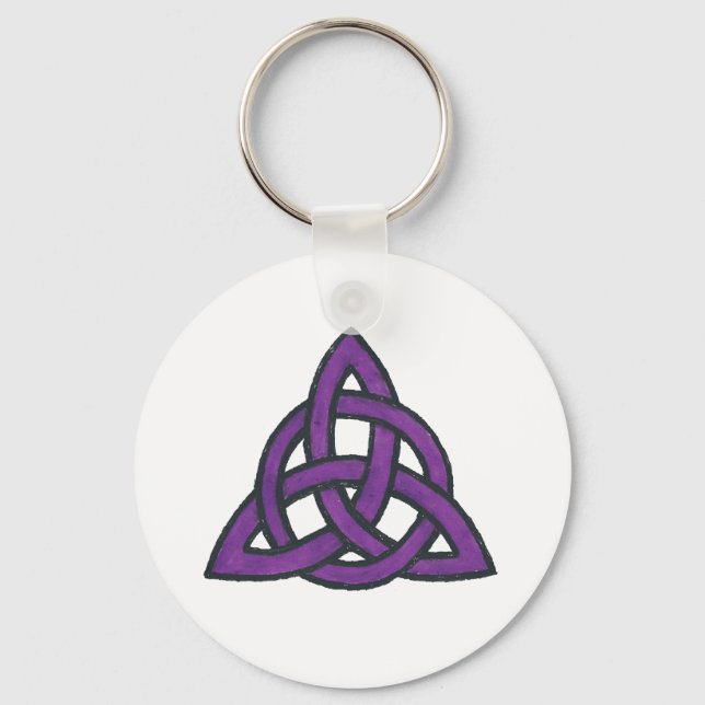 Purple Trinity Key Ring (Front)