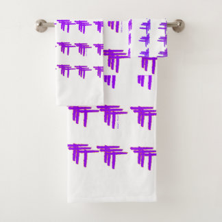 Purple Triple T's Bath Towel Set