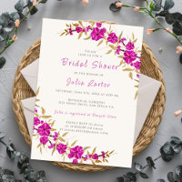 Purple Trumpet Vine Flower Garden Bridal Shower