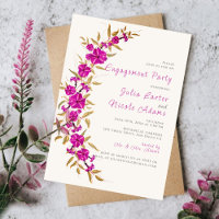 Purple Trumpet Vine Flower Garden Engagement Party