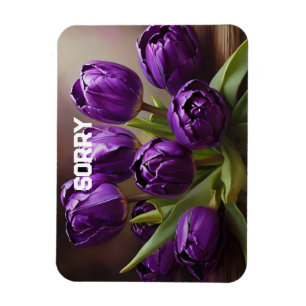 Purple tuilps magnet
