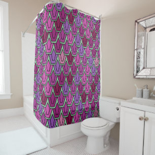 Purple Tulip Field  Shower Curtain