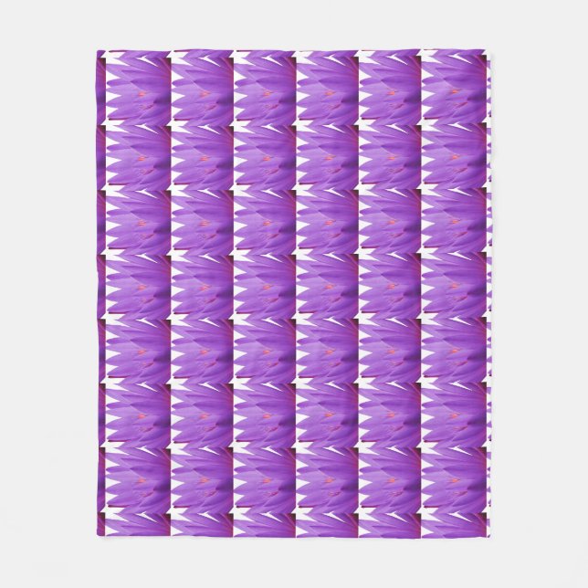 Purple Tulip Fleece Blanket (Front)