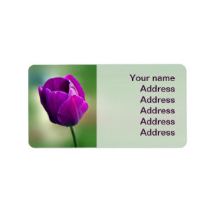 Purple Tulip Label