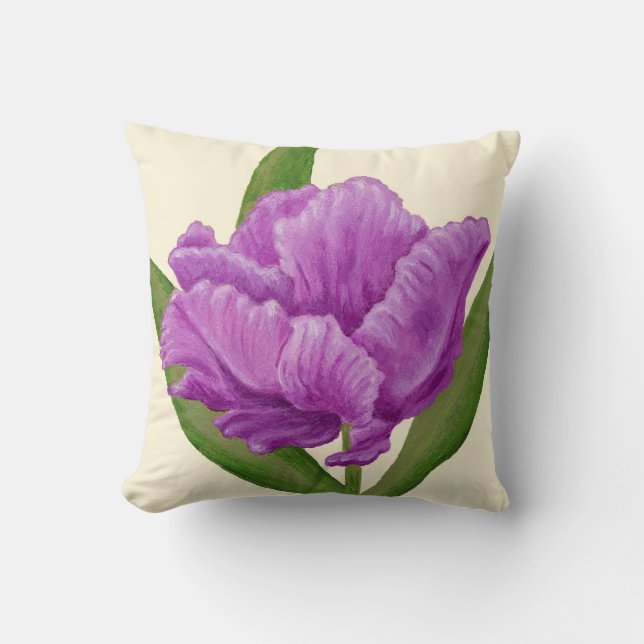 Purple Tulip pillow (Front)