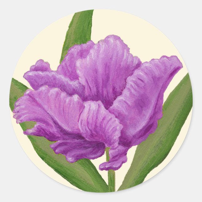 Purple Tulip sticker (Front)