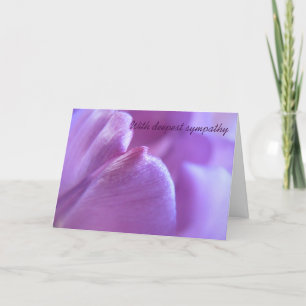 Purple Tulip Sympathy Card
