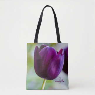 Purple Tulip Tote bag