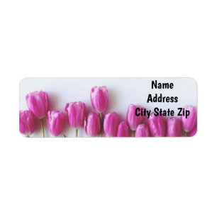 **PURPLE TULIPS** ADDRESS LABEL