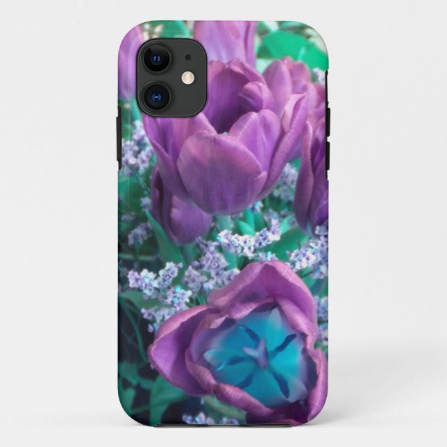 Purple Tulips iPhone 5  case (Back)