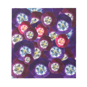 Purple tulips notepad
