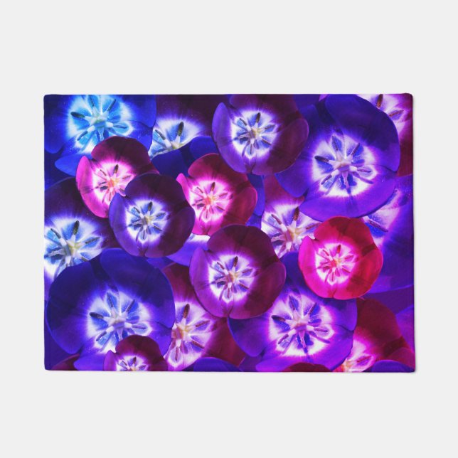 Purple Tulips Pattern  Door Mat (Front)
