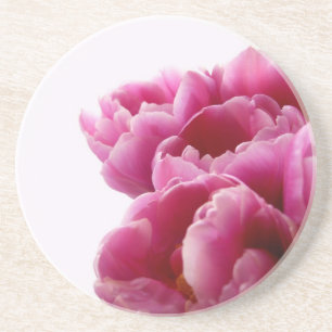 Purple Tulips Sandstone Coaster